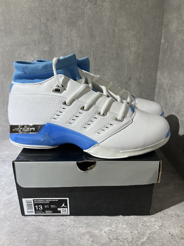 Authentic Air Jordan 17 Low “University Blue” (with regular boxes)