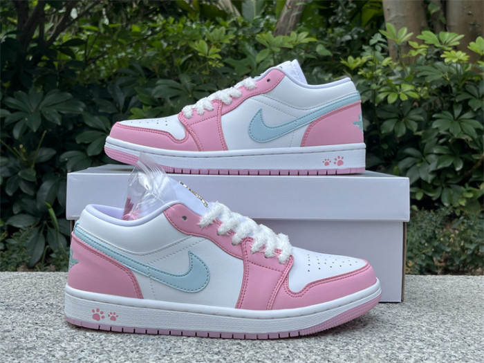 Authentic Air Jordan 1 Low Paw Print Women