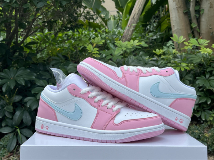 Authentic Air Jordan 1 Low Paw Print Women