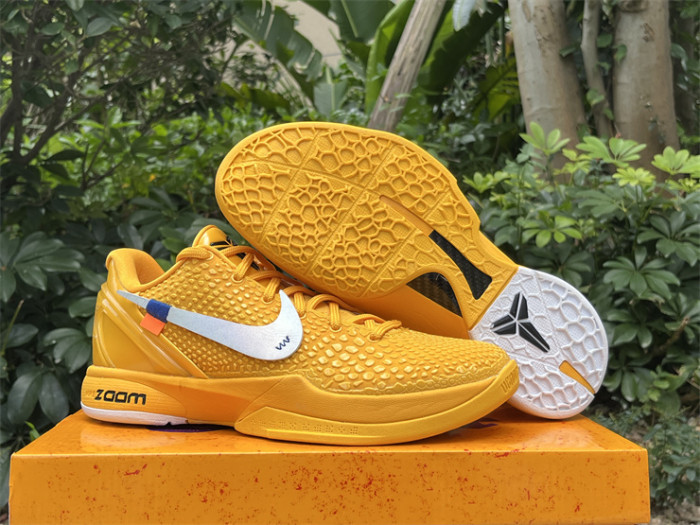 Authentic OFF-WHITE x Nike Kobe 6 “University Gold”