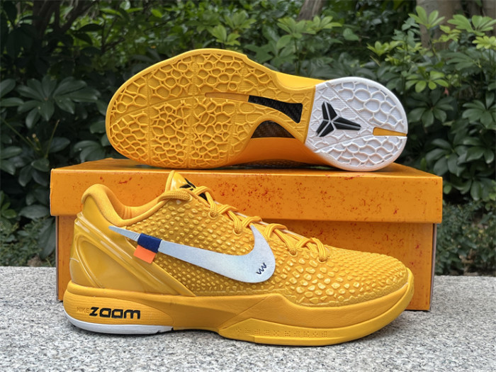 Authentic OFF-WHITE x Nike Kobe 6 “University Gold”