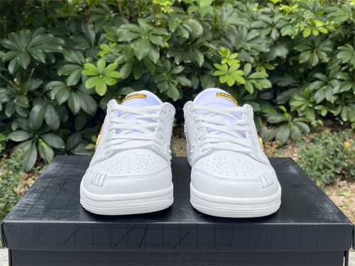 Authentic Air Jordan 1 Low Method of Make White