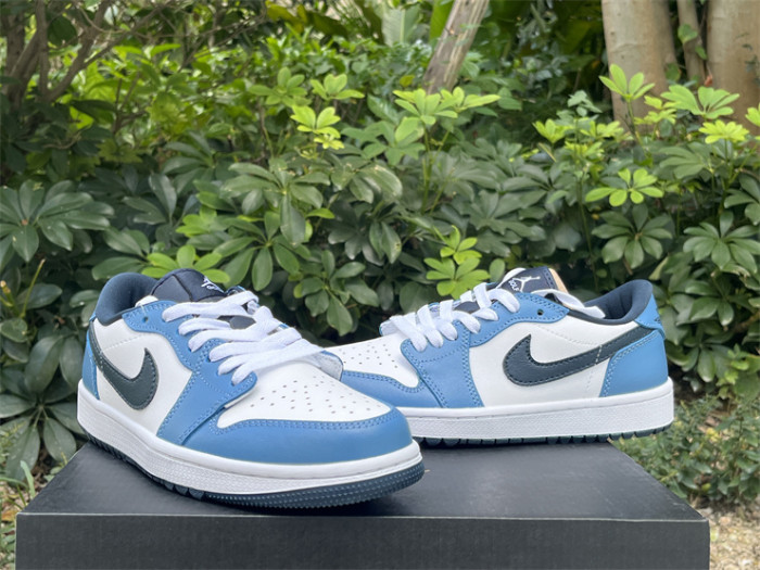 Authentic Nike Air Jordan 1 Low Golf Aegean Storm