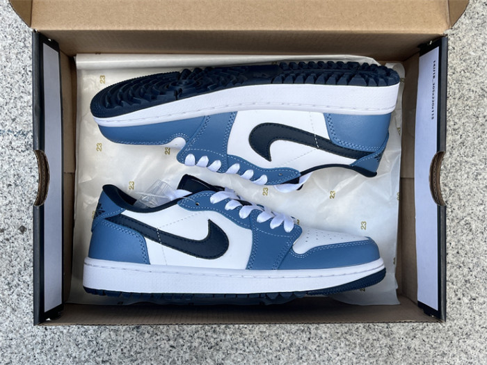 Authentic Nike Air Jordan 1 Low Golf Aegean Storm