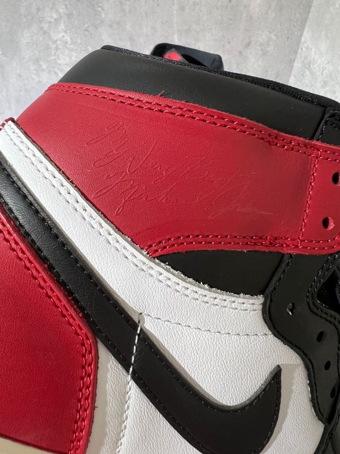 Authentic Air Jordan 1 High OG “Black Toe Reimagined”