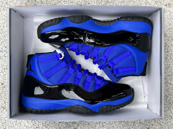 Authentic Air Jordan 11 Royal Blue Black