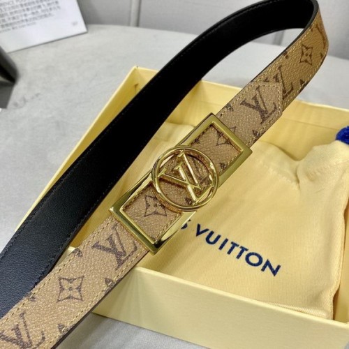 Super Perfect Quality LV Belts(100% Genuine Leather Steel Buckle)-4479