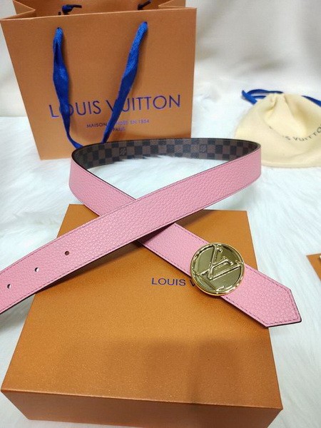 Super Perfect Quality LV Belts(100% Genuine Leather Steel Buckle)-4469