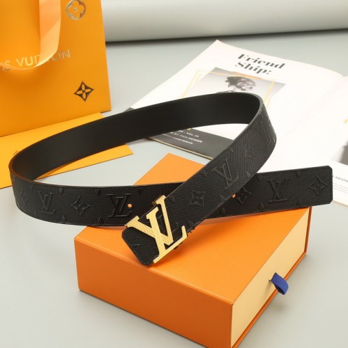 Super Perfect Quality LV Belts(100% Genuine Leather Steel Buckle)-4541