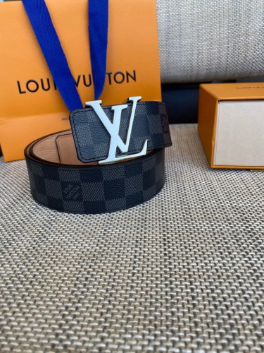 Super Perfect Quality LV Belts(100% Genuine Leather Steel Buckle)-4504