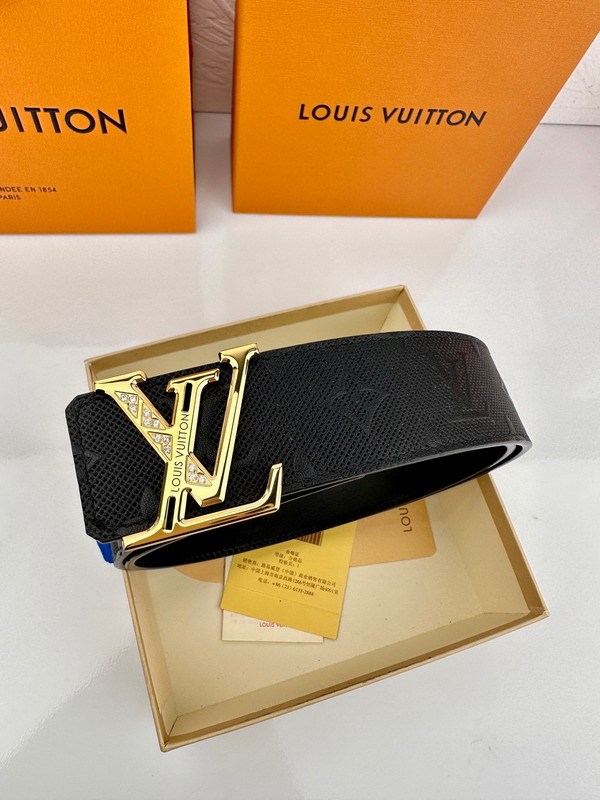 Super Perfect Quality LV Belts(100% Genuine Leather Steel Buckle)-4563