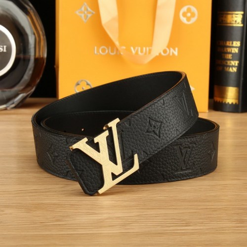 Super Perfect Quality LV Belts(100% Genuine Leather Steel Buckle)-4523