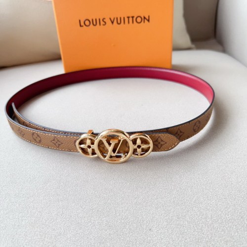 Super Perfect Quality LV Belts(100% Genuine Leather Steel Buckle)-4515