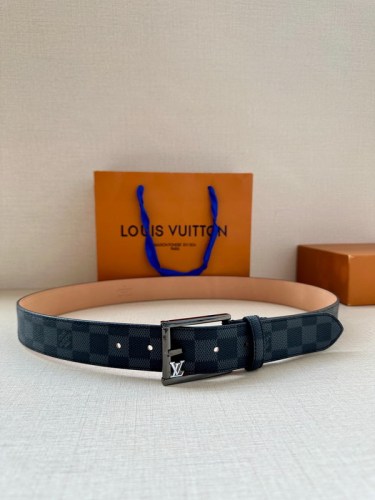 Super Perfect Quality LV Belts(100% Genuine Leather Steel Buckle)-4551