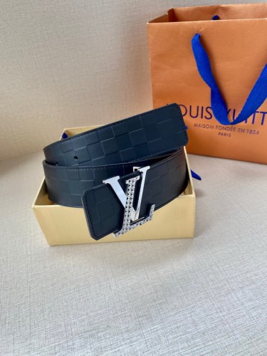 Super Perfect Quality LV Belts(100% Genuine Leather Steel Buckle)-4494