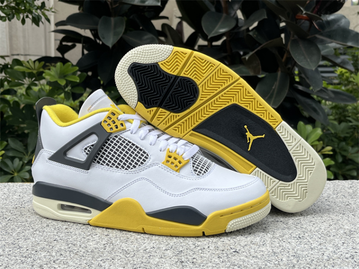 Authentic Air Jordan 4 “Vivid Sulfur” Women Shoes