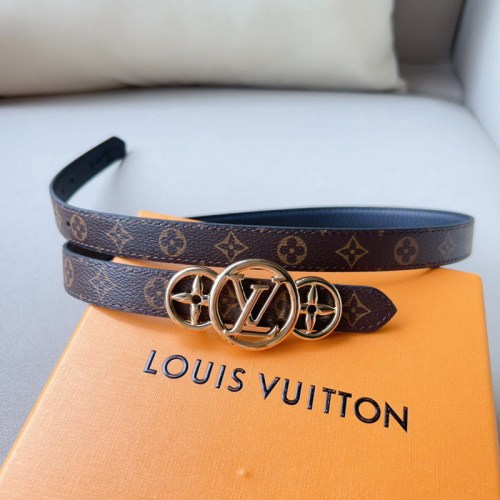 Super Perfect Quality LV Belts(100% Genuine Leather Steel Buckle)-4510