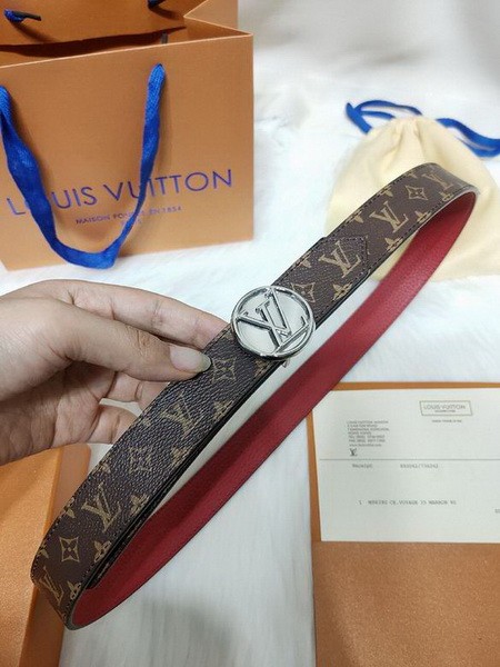 Super Perfect Quality LV Belts(100% Genuine Leather Steel Buckle)-4460