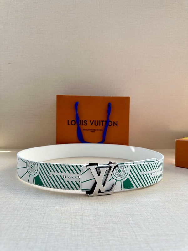 Super Perfect Quality LV Belts(100% Genuine Leather Steel Buckle)-4497