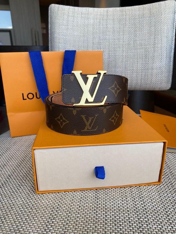 Super Perfect Quality LV Belts(100% Genuine Leather Steel Buckle)-4505