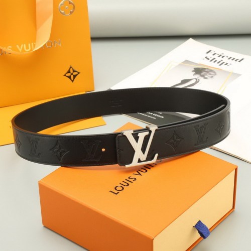 Super Perfect Quality LV Belts(100% Genuine Leather Steel Buckle)-4544