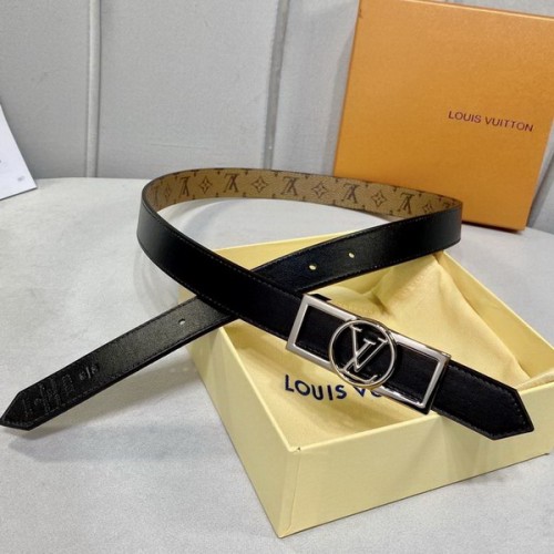 Super Perfect Quality LV Belts(100% Genuine Leather Steel Buckle)-4477