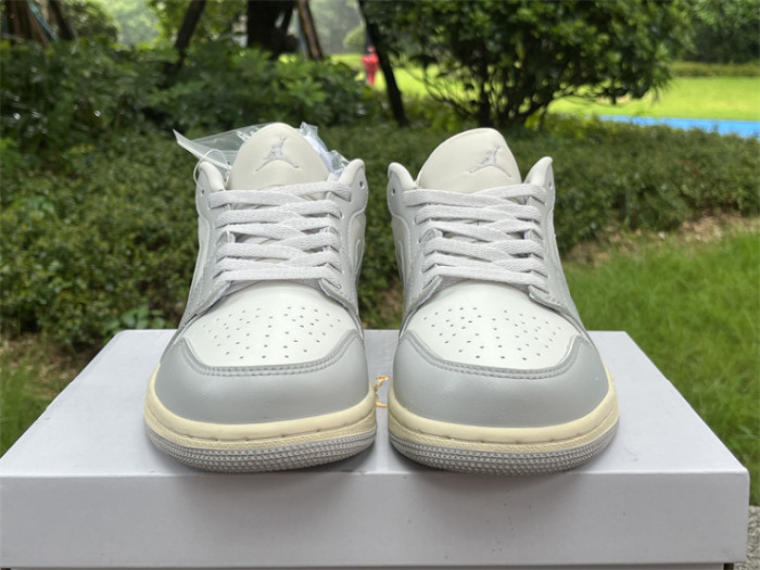 Authentic Air Jordan 1 Low Light Grey