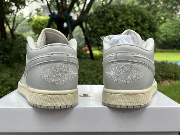 Authentic Air Jordan 1 Low Light Grey