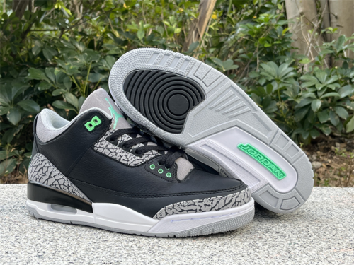 Authentic Air Jordan 3 “Green Glow” GS