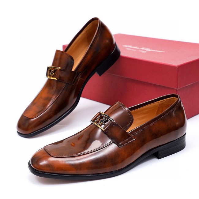 Ferragamo Men shoes 1：1 quality-428