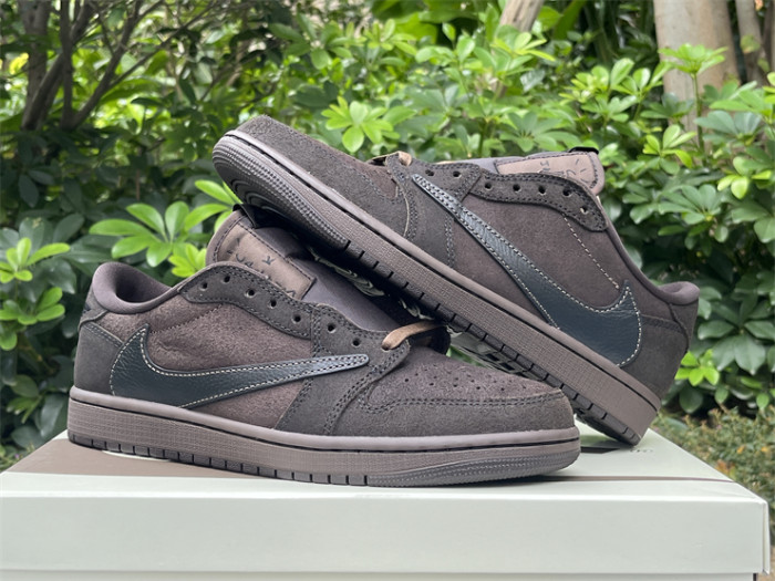 Authentic Travis Scott x Air Jordan 1 Low OG “Velvet Brown”