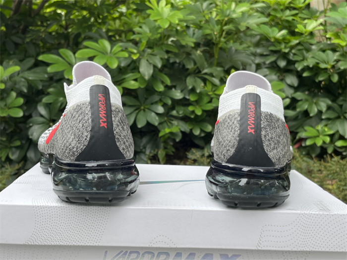 Authentic Nike Air VaporMax Platinum Red Black