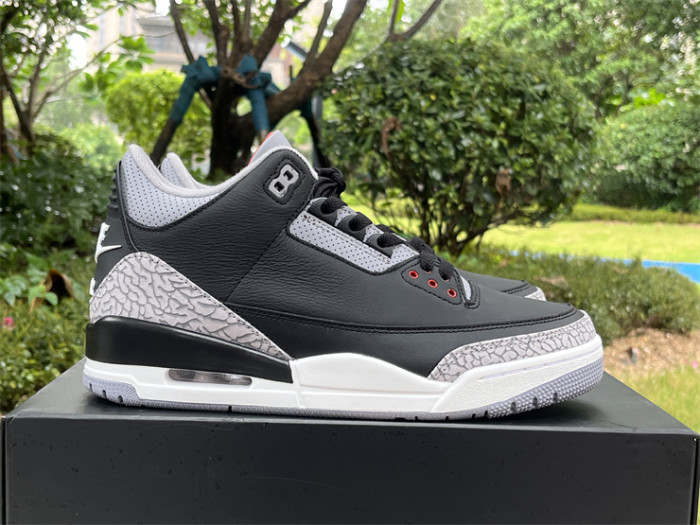 Authentic Air Jordan 3 “Black Cement” 2024