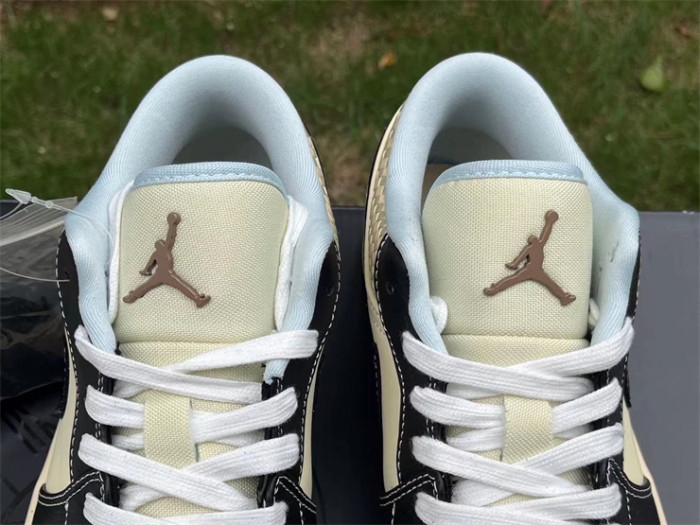 Authentic Air Jordan 1 LOW SE “COCONUT MILK/BLACK”