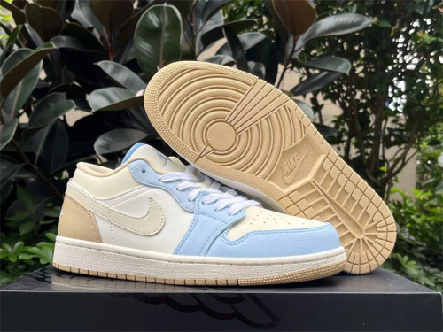 Authentic Air Jordan 1 Low “Coconut Mili GS