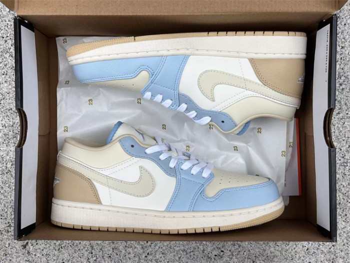 Authentic Air Jordan 1 Low “Coconut Mili