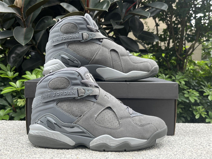 Authentic Air Jordan 8 “Cool Grey”