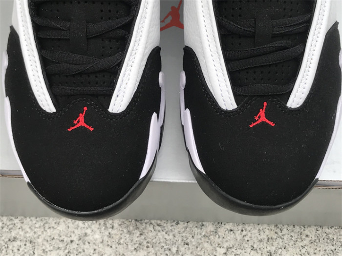 Authentic Air Jordan 14 “Black Toe” 2024