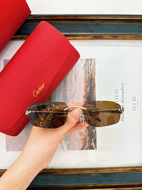 Cartier Sunglasses AAAA-6098