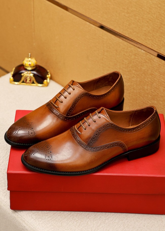 Ferragamo Men shoes 1：1 quality-445