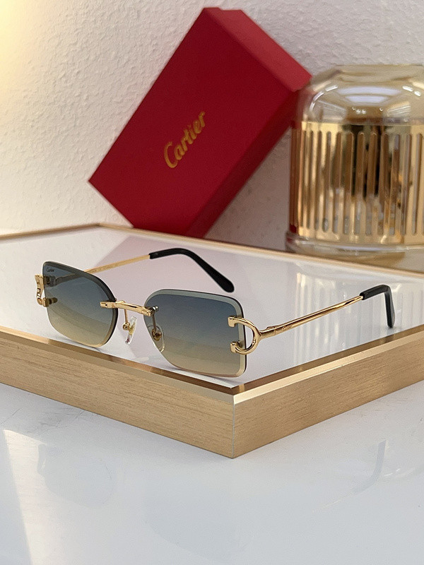 Cartier Sunglasses AAAA-6989