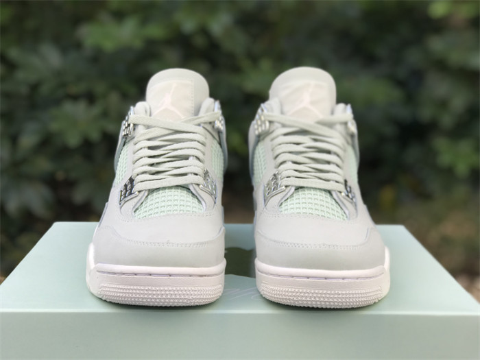 Authentic Air Jordan 4 Seafoam Sail