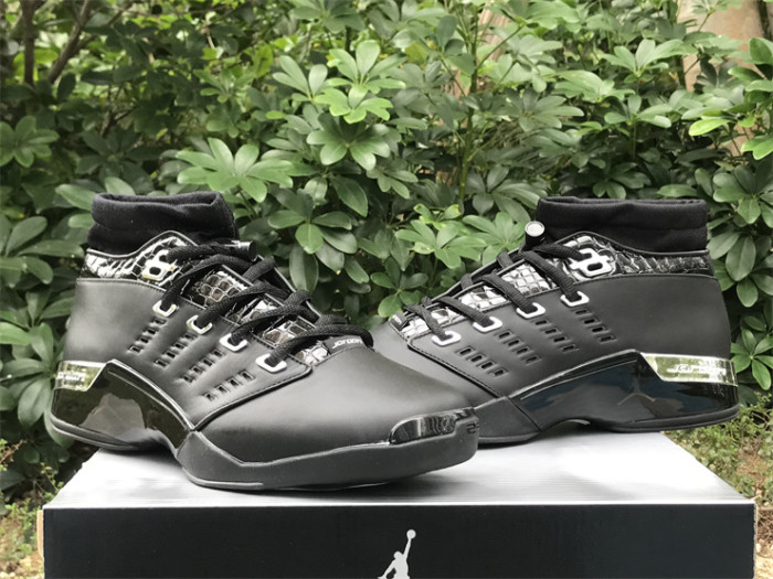 Authentic Jordan 17 OG Low Black Chrome