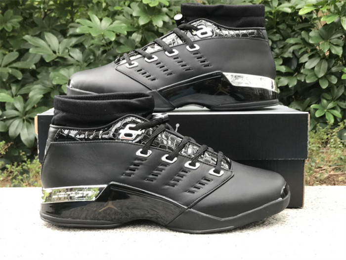 Authentic Jordan 17 OG Low Black Chrome