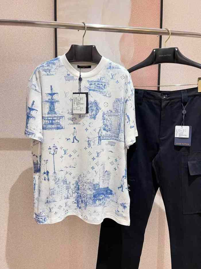 LV Shirt High End Quality-1158