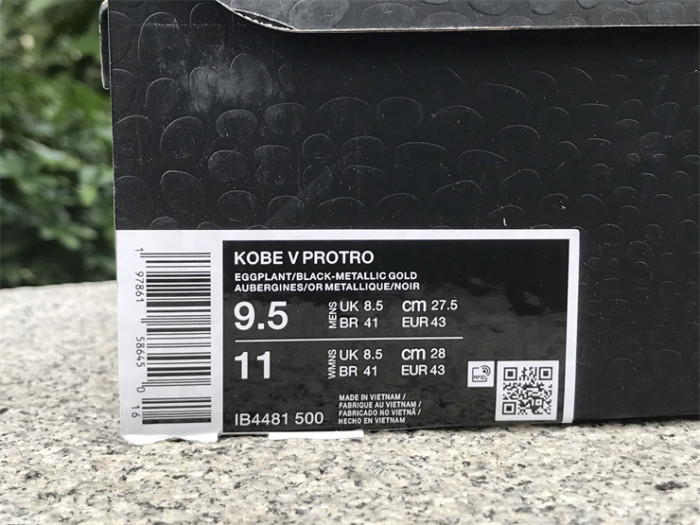 Authentic Nike Kobe 5 Protro “Year of the Mamba“ Purple