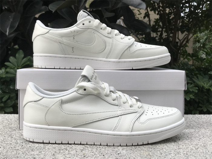 Authentic Travis Scott X Air Jordan 1 Retro Low OG SP White Party