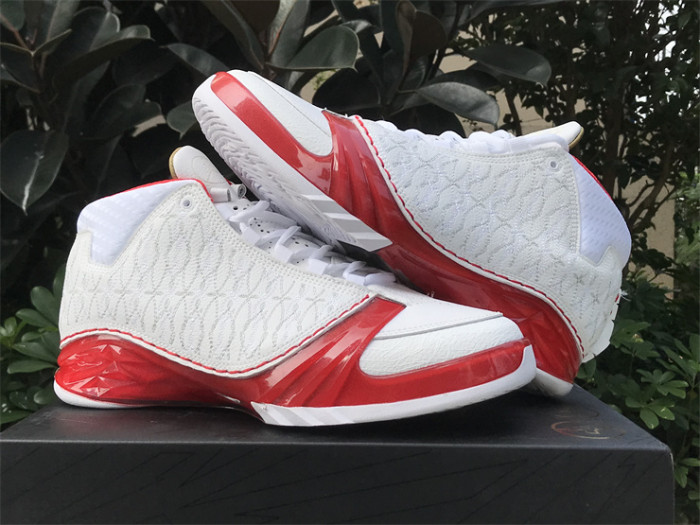 Authentic Air Jordan 23 White Varsity Red