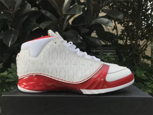 Authentic Air Jordan 23 White Varsity Red