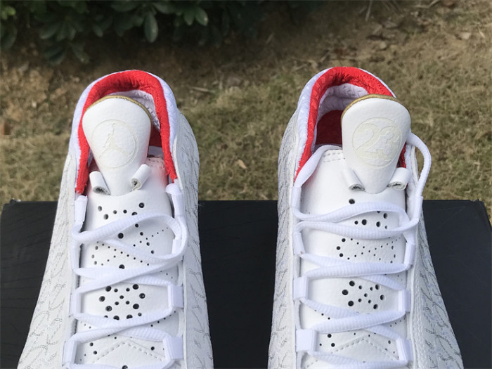 Authentic Air Jordan 23 White Varsity Red